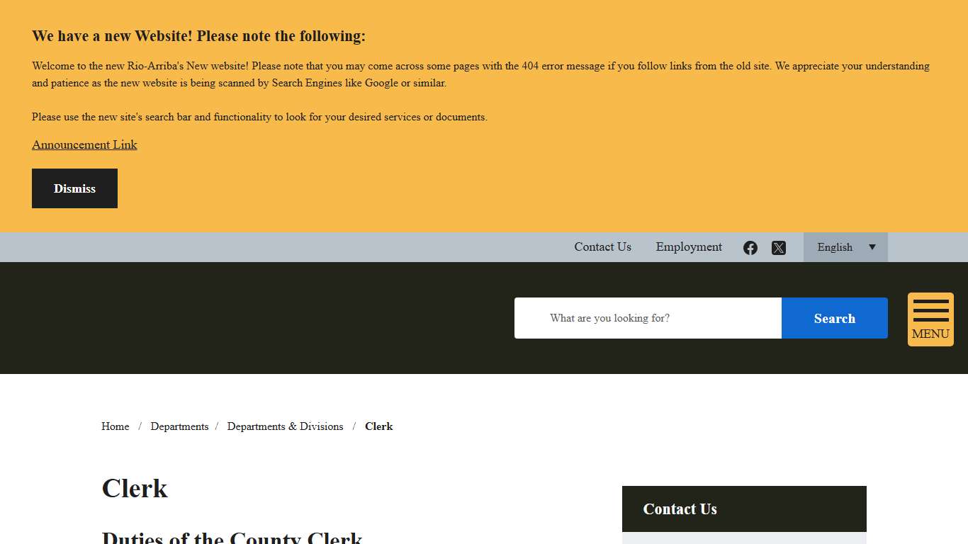 Clerk Rio Arriba County, NM